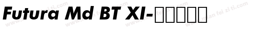Futura Md BT XI字体转换